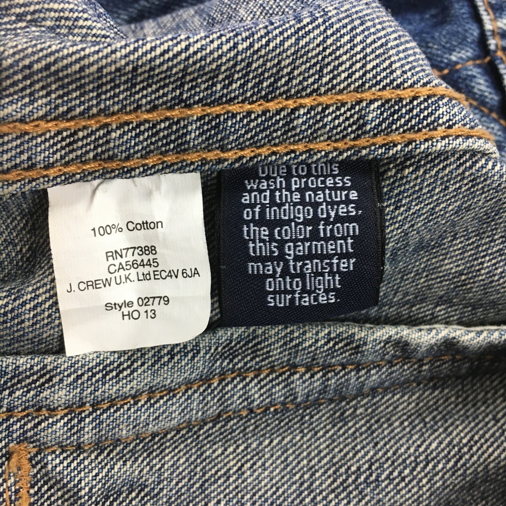 J Crew Vintage Denim Jacket Recycled Indigo Size S - Picture 7 of 7